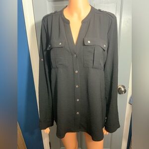 Calvin Klein Collection Black Blouse
